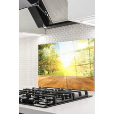 Ne Verelim Size Cam Ocak Arkası Koruyucu Ankastre Arkası Koruyucu | Bahçe