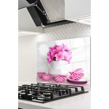 Ne Verelim Size Cam Ocak Arkası Koruyucu Ankastre Arkası Koruyucu | Çiçek