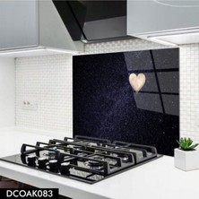 Ne Verelim Size Cam Ocak Arkası Koruyucu | Gökyüzü Desenli