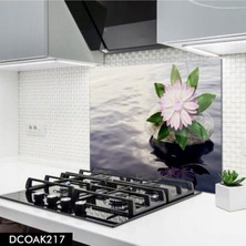Ne Verelim Size Cam Ocak Arkası Koruyucu | Çiçek ve Su
