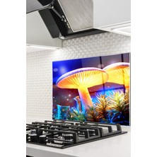 Ne Verelim Size Cam Ocak Arkası Koruyucu Ankastre Arkası Koruyucu | Mantar