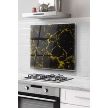 Ne Verelim Size Ocak Arkası Cam Koruyucu Tezgah Ankastre Arkası Koruyucu | Mermer Desenli