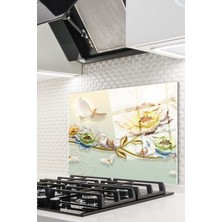 Ne Verelim Size Cam Ocak Arkası Koruyucu Ankastre Arkası Koruyucu | Çiçek