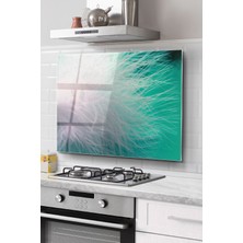 Ne Verelim Size Ocak Arkası Cam Koruyucu Tezgah Ankastre Arkası Koruyucu | Tüy Desenli