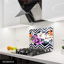 Ne Verelim Size Cam Ocak Arkası Koruyucu | Çiçek