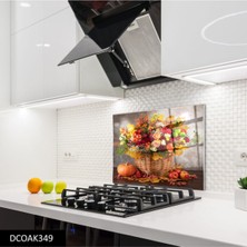 Ne Verelim Size Cam Ocak Arkası Koruyucu | Çiçek