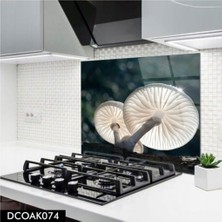 Ne Verelim Size Cam Ocak Arkası Koruyucu | Mantar Desenli