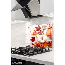 Ne Verelim Size Cam Ocak Arkası Koruyucu | Balkabağı 76X49,5