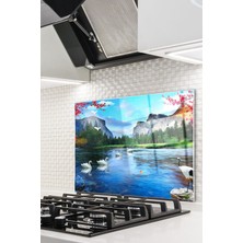 Ne Verelim Size Cam Ocak Arkası Koruyucu Ankastre Arkası Koruyucu | Doğa