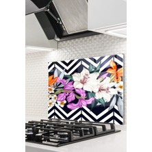 Ne Verelim Size Cam Ocak Arkası Koruyucu Ankastre Arkası Koruyucu | Çiçek