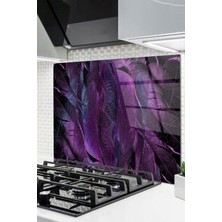 Ne Verelim Size Cam Ocak Arkası Koruyucu Ankastre Arkası Koruyucu | Mor Tüy