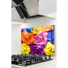 Ne Verelim Size Cam Ocak Arkası Koruyucu Ankastre Arkası Koruyucu | Çiçek