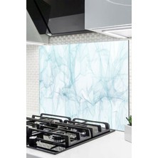 Ne Verelim Size Cam Ocak Arkası Koruyucu Ankastre Arkası Koruyucu | Mavi Dali