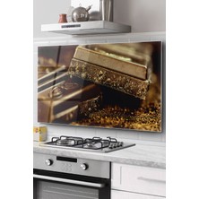 Ne Verelim Size Ocak Arkası Cam Koruyucu Tezgah Ankastre Arkası Koruyucu | Çikolata Desenli