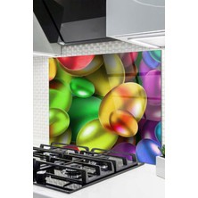 Ne Verelim Size Cam Ocak Arkası Koruyucu Ankastre Arkası Koruyucu | Renkli Yumurta