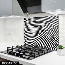 Ne Verelim Size Cam Ocak Arkası Koruyucu | Siyah Beyaz