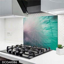 Ne Verelim Size Cam Ocak Arkası Koruyucu | Tüy Desenli