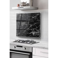 Ne Verelim Size Ocak Arkası Cam Koruyucu Tezgah Ankastre Arkası Koruyucu | Mermer Desenli