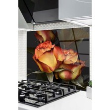 Ne Verelim Size Cam Ocak Arkası Koruyucu Ankastre Arkası Koruyucu | Gül