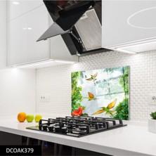 Ne Verelim Size Cam Ocak Arkası Koruyucu | Kuş