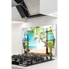 Ne Verelim Size Cam Ocak Arkası Koruyucu Ankastre Arkası Koruyucu | Pencere ve Sahil