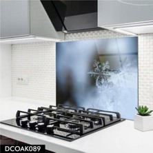Ne Verelim Size Cam Ocak Arkası Koruyucu | Kar Tanesi Desenli