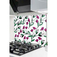 Ne Verelim Size Cam Ocak Arkası Koruyucu Ankastre Arkası Koruyucu | Çiçek