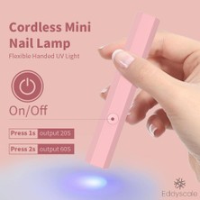 Eddyscale Mini Uv Lamba Tırnak Kür Lambası LED Tırnak Lambası Jel Lehçe Için Tırnak Kurutucu (Yurt Dışından)