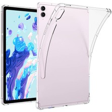 HEPTEKİLETİŞİM Samsung Galaxy Tab S8 Ultra Şeffaf Tablet Kılıf Köşelerden Ultra Dayanıklı Kalem Bölmeli Kapak (T-Anti)