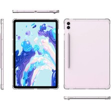 HEPTEKİLETİŞİM Samsung Galaxy Tab S8 Ultra Şeffaf Tablet Kılıf Köşelerden Ultra Dayanıklı Kalem Bölmeli Kapak (T-Anti)