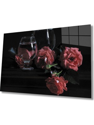 Dekor Artı Kırmızı Güller Natürmort Red Roses Still Life