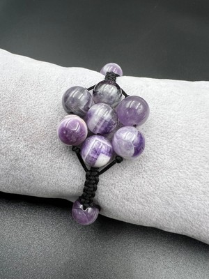 Doğal Taş Dünyası Sertifikalı Jasper Doğal Taş Bileklik Asansörlü Kilit Sistemi Aaa Kalite El Yapımı Bileklik