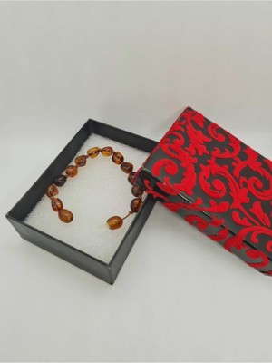 Doğal Taş Dünyası Sertifikalı Kehribar Bebek Bileklik