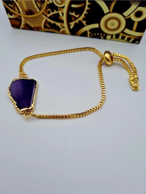 Doğal Taş Dünyası Sertifikalı Akik Orijinal Doğal Taş Bileklik Asansörlü Kilit Sistemi Aaa Kalite