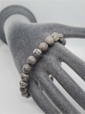 Doğal Taş Dünyası Sertifikalı Jasper Doğal Taş Bileklik