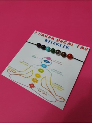 Doğal Taş Dünyası Sertifikalı 7 Çakra Bileklik Doğal Taş