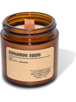 Basement : Kokulu Soya Mum : 200 gr : Cinnamon Apple