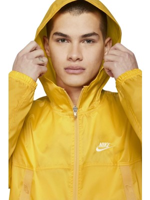 Nike Sportswear Revival Woven Loose Fit Full-Zip Hoodie Bol Kesim Sarı Ceket