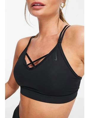 Nike Bra Yoga Indy Strappy Sporcu Sütyeni Siyah