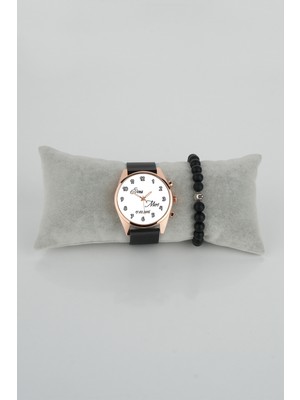 Stony Erkek Kol Saati Beyaz Çapraz Isim Tarih Sevgiliye Saat Bileklik Hediye Kişiselleştirilebilir