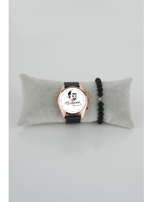 Stony Kemal Atatürk Imza Silüet Tasarım Derece Kadran Kadın Kol Saati Bileklik Hediye