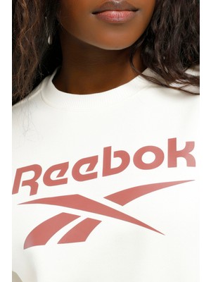 Reebok Rı Bl Fleece Crew Ekru Kadın Sweatshirt