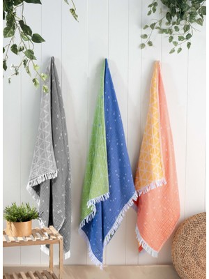 Sarev Plaj Havlusu, 90 x 160 Cm, Somon