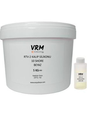 VRM Vernikrecinemarketi Rtv-2 Beyaz Kalıp Silikonu (10 Shore) 5 kg