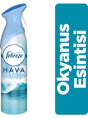 Febreze Oda Kokusu Okyanus Esintisi 300 ml Manuel Sprey ile Tazelik Sağlar