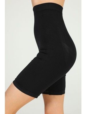 Julude Siyah Elite Life Kadın Bir Beden Incelten Dikişsiz Silikonlu Pusp Up Seamless Korse P-00006173