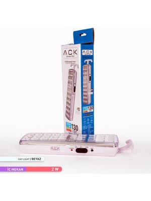 Ack AC01-00130 30 LED Şarj Edilebilir Işıldak