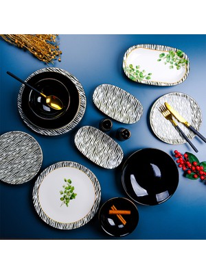 Aryıldız Clareta 6 Kişilik 29 Parça Desenli Porselen Yemek Takımı Çok Renkli