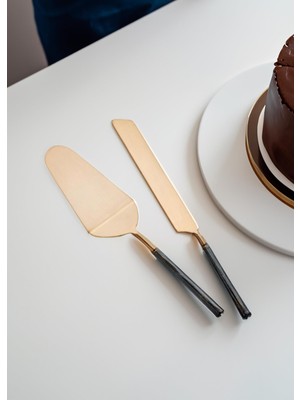 The Mia Dark Pasta Servis Takımı 2 Parça