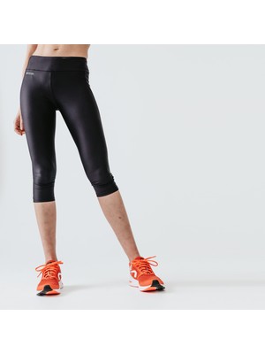 Decathlon Kalenji Kadın Koşu Taytı - Siyah Renkli Dry Modeli ile Nefes Alabilir Kumaş